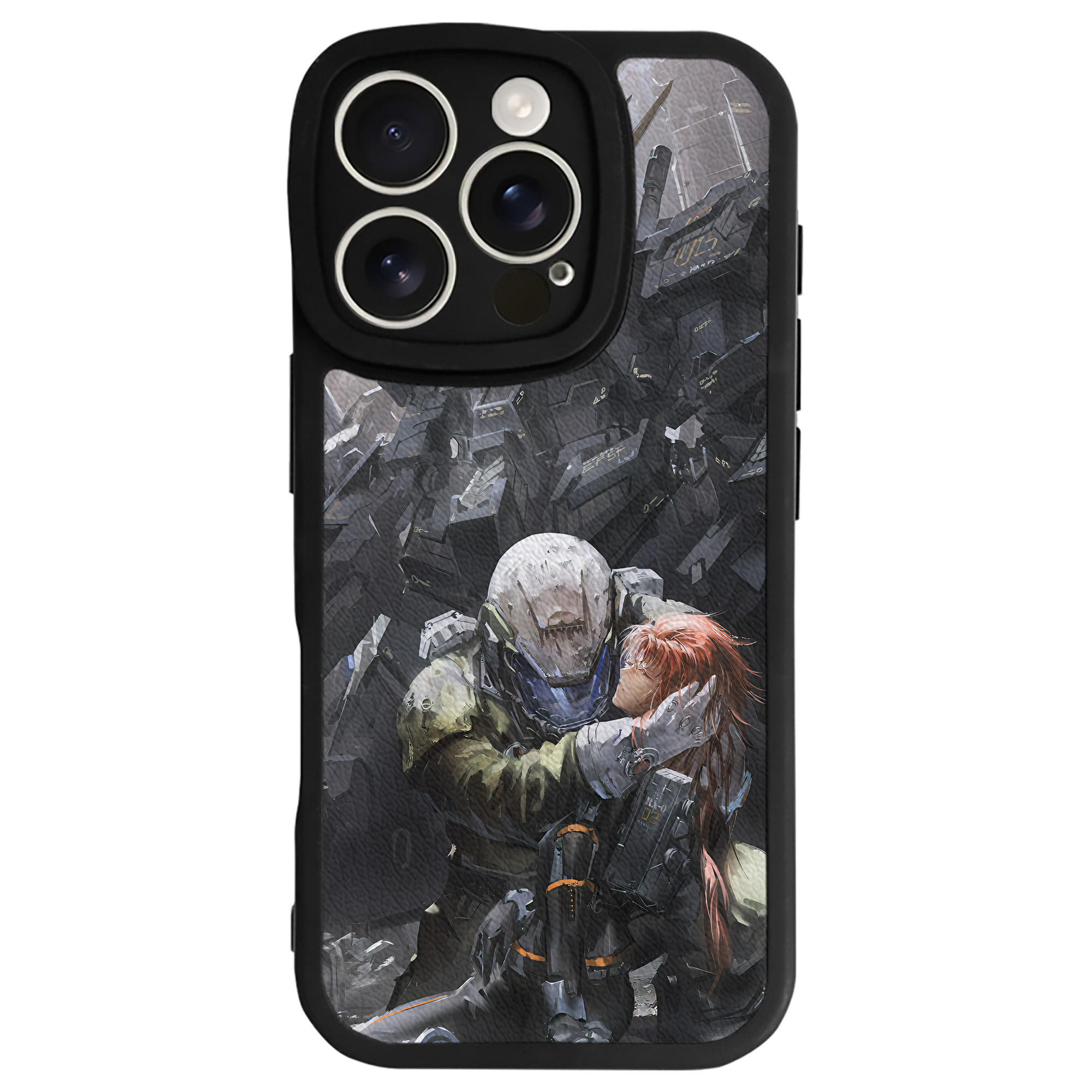 （画像用） 機動戦士ガンダム Mobile Suit Gundam 【iPhone 16シリーズ対応】シリコンスマホケース（レザー調） 材質：シリコン